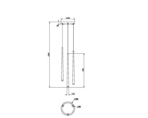 Заказать Подвесной светильник Maytoni MOD132PL-L18BSK| VIVID-LIGHT.RU