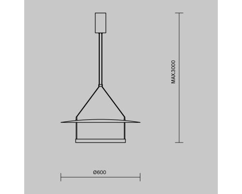 Купить Подвесной светильник Maytoni MOD280PL-L30B3K| VIVID-LIGHT.RU