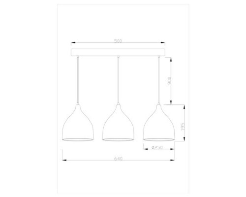 Оформить заказ Подвесной светильник Moderli Moderli V1400-3P Ria 3*E27*60W подвесной| VIVID-LIGHT.RU