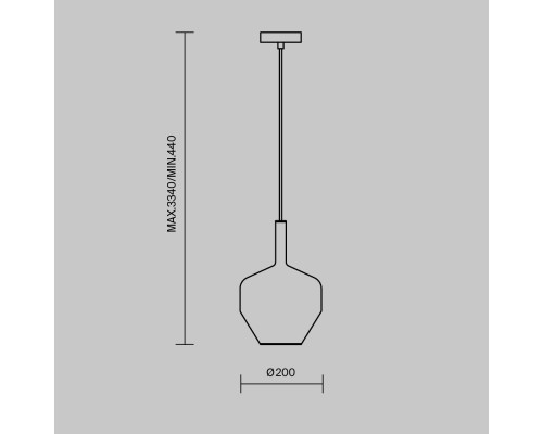 Заказать Подвесной светильник Maytoni MOD271PL-01B6| VIVID-LIGHT.RU