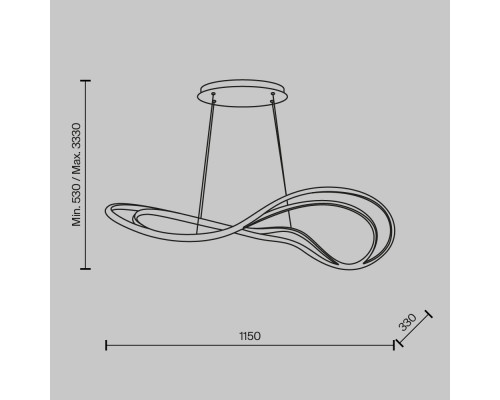 Сделать заказ Подвесной светильник Maytoni MOD283PL-L65BS3K| VIVID-LIGHT.RU