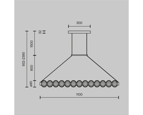 Заказать Подвесной светильник Maytoni MOD555PL-L18G3K| VIVID-LIGHT.RU