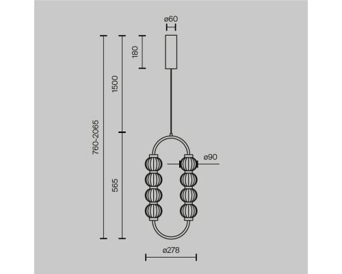 Сделать заказ Подвесной светильник Maytoni MOD555PL-L11G3K| VIVID-LIGHT.RU