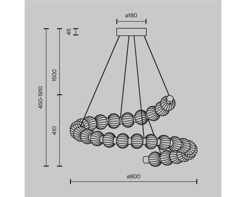 Заказать Подвесной светильник Maytoni MOD555PL-L35G3K| VIVID-LIGHT.RU