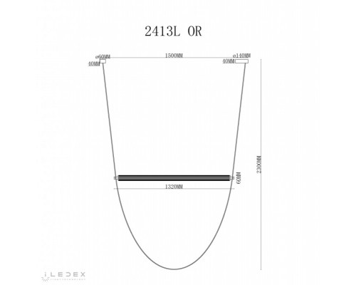 Заказать Подвесной светильник iLedex 2413L OR| VIVID-LIGHT.RU