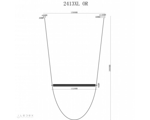 Сделать заказ Подвесной светильник iLedex 2413XL OR| VIVID-LIGHT.RU