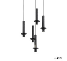 Подвесной светильник iLamp 10704P/1-D150 BK-GR