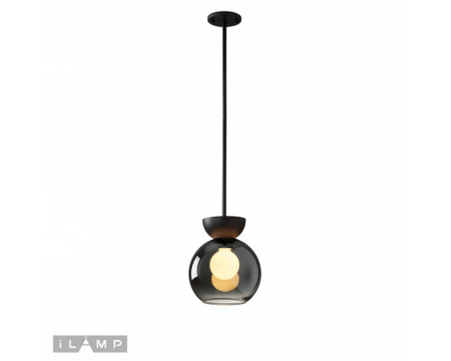 Оформить заказ Подвесной светильник iLamp P6079-1 BK+SM| VIVID-LIGHT.RU