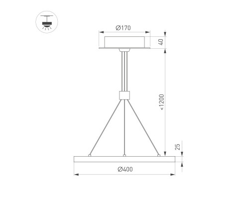 Заказать Подвесной светильник Arlight 046222| VIVID-LIGHT.RU