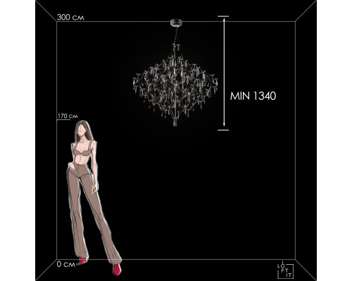 Заказать Подвесной светильник LOFT IT 10259/1000 Silver Asfour| VIVID-LIGHT.RU