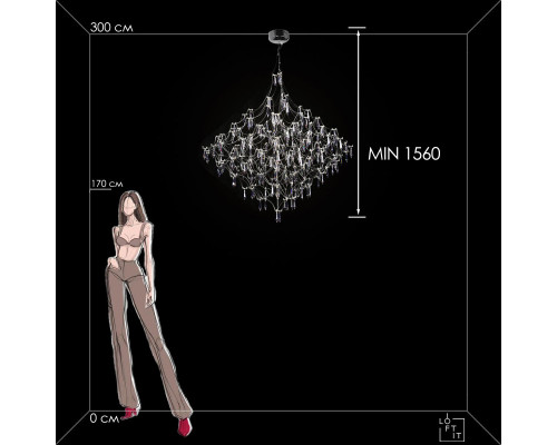 Сделать заказ Подвесной светильник LOFT IT 10259/1200 Silver Asfour| VIVID-LIGHT.RU