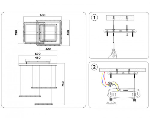 Сделать заказ Подвесной светильник Ambrella Light FA1759| VIVID-LIGHT.RU