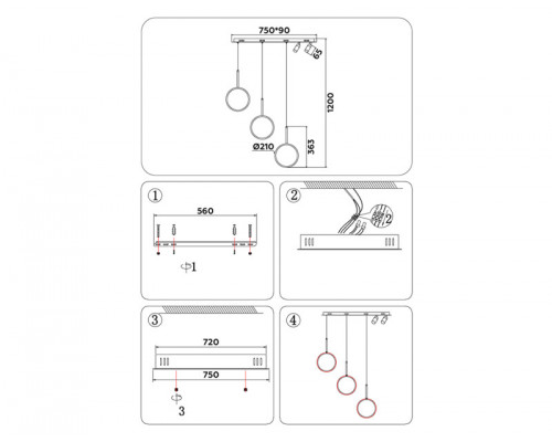 Купить Подвесной светильник Ambrella Light FL5277| VIVID-LIGHT.RU