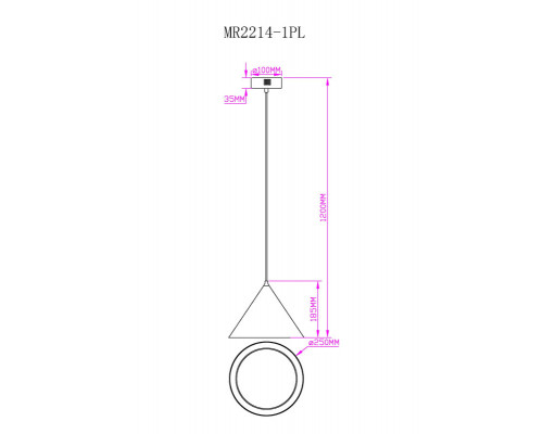 Оформить заказ Подвесной светильник MyFar MR2214-1PL| VIVID-LIGHT.RU
