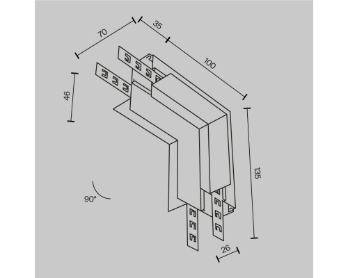 Заказать Коннектор Maytoni Technical TRA034CL-42.12B| VIVID-LIGHT.RU