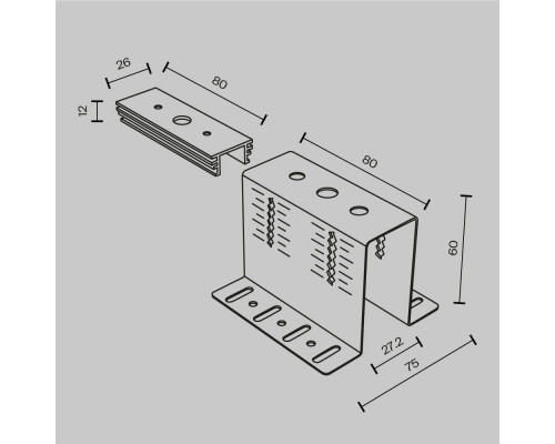 Заказать Крепеж Maytoni Technical TRA034HCB| VIVID-LIGHT.RU