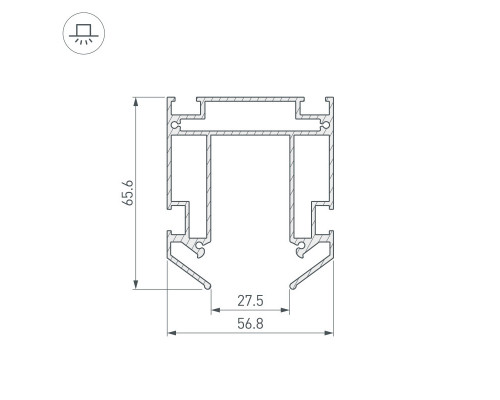 Сделать заказ Профиль для шинопроводов Arlight 036147| VIVID-LIGHT.RU