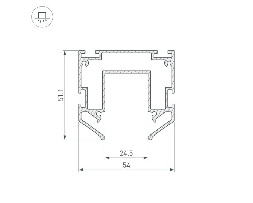 Заказать Профиль для шинопроводов Arlight 035719| VIVID-LIGHT.RU