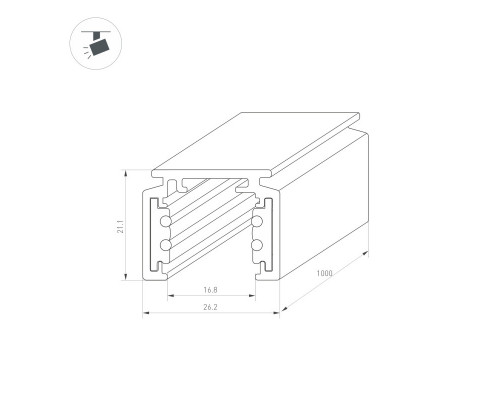 Оформить заказ Шинопровод Arlight 036017| VIVID-LIGHT.RU