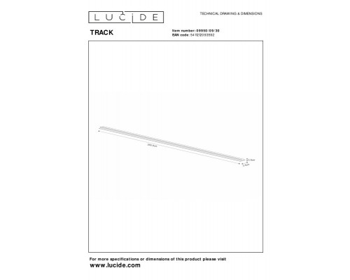 Заказать Шинопровод LUCIDE 09950/09/30| VIVID-LIGHT.RU