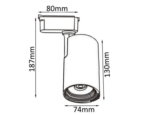 Оформить заказ Светильник на шине Crystal Lux CLT 0.31 007 20W WH| VIVID-LIGHT.RU