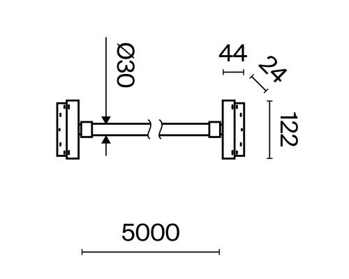 Заказать Светильник на шине Maytoni Technical TR101-2-100W4K-B| VIVID-LIGHT.RU