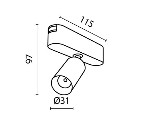 Заказать Светильник на шине Maytoni Technical TR103-1-5W4K-M-B| VIVID-LIGHT.RU