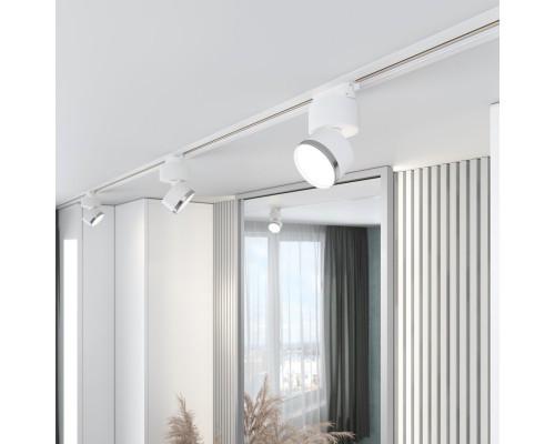 Оформить заказ Светильник на шине Elektrostandard Impact белый матовый/серебро 10W 4200К (85514/01) однофазный| VIVID-LIGHT.RU