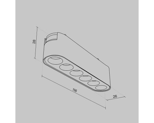 Заказать Светильник на шине Maytoni Technical TR082-1-6W4K-M-W| VIVID-LIGHT.RU