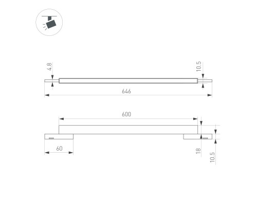 Купить Светильник на шине Arlight 043274| VIVID-LIGHT.RU