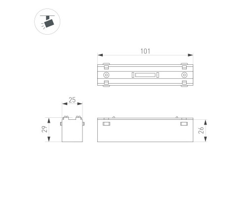 Заказать Светильник на шине Arlight 044416| VIVID-LIGHT.RU