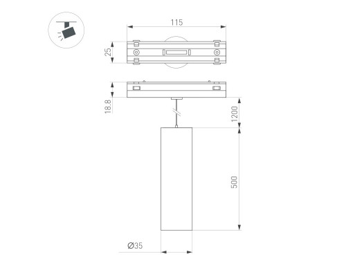 Заказать Светильник на шине Arlight 044164| VIVID-LIGHT.RU