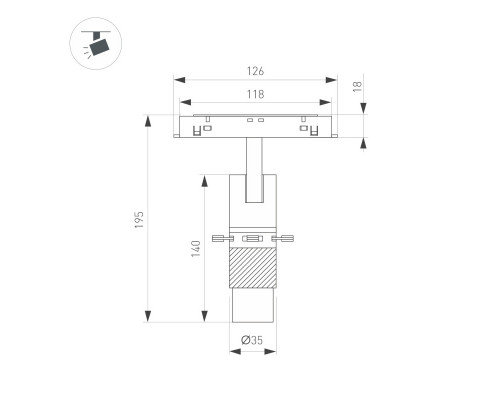 Заказать Светильник на шине Arlight 045066| VIVID-LIGHT.RU