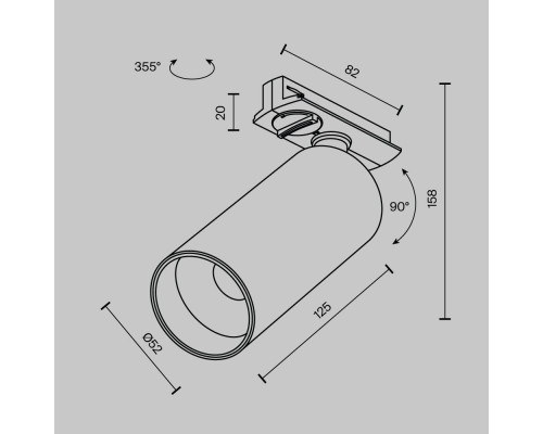 Сделать заказ Светильник на шине Maytoni Technical TR021-1-12W3K-W-BBS| VIVID-LIGHT.RU
