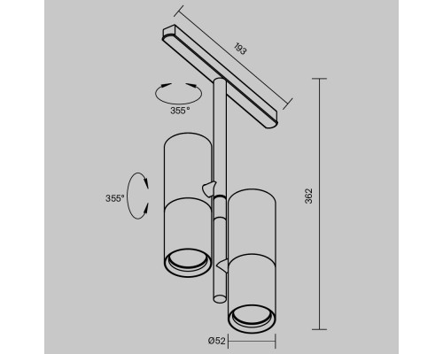 Заказать Светильник на шине Maytoni Technical TR005-2-2X12W3K-BBS| VIVID-LIGHT.RU