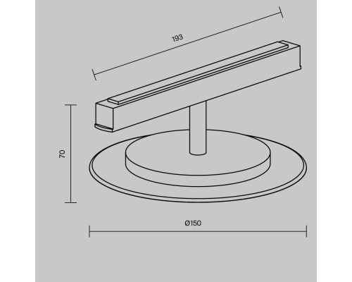 Заказать Светильник на шине Maytoni Technical TR107-2-5W4K-BS| VIVID-LIGHT.RU