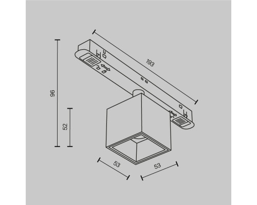 Заказать Светильник на шине Maytoni Technical TR133-2-7W4K-B| VIVID-LIGHT.RU