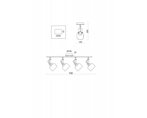 Купить Спот Freya FR5042CW-04B| VIVID-LIGHT.RU