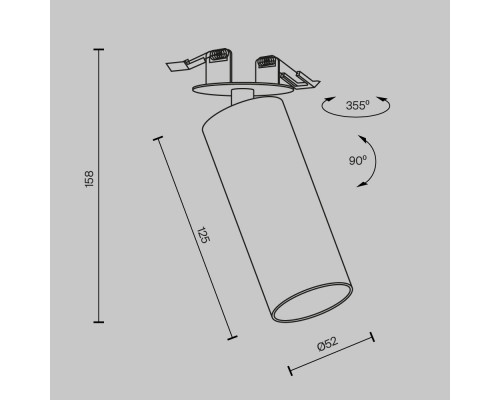 Заказать Спот Maytoni Technical C053CL-L12W4K-W-B| VIVID-LIGHT.RU