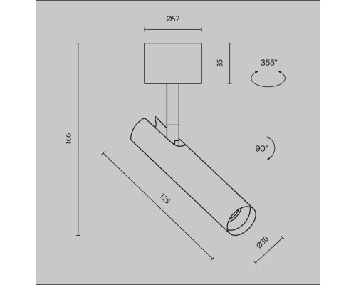Заказать Спот Maytoni Technical C141CL-L125-6W4K-W| VIVID-LIGHT.RU