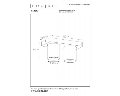 Купить Спот LUCIDE 09929/10/30| VIVID-LIGHT.RU