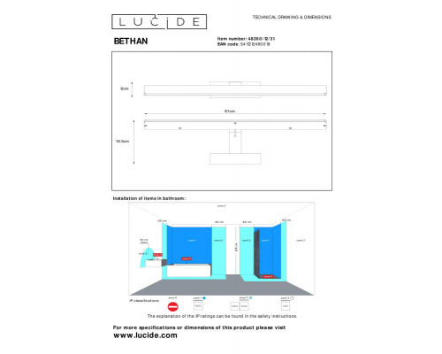 Заказать Светильник для картин LUCIDE 48200/12/31| VIVID-LIGHT.RU