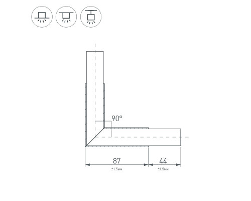 Заказать Соединитель профиля Arlight 031268| VIVID-LIGHT.RU