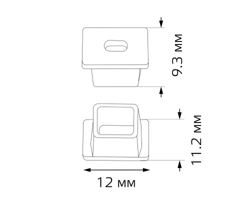 Оформить заказ Заглушка профиля Gauss BT483| VIVID-LIGHT.RU