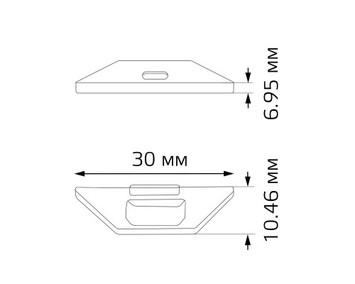 Заказать Заглушка профиля Gauss BT482| VIVID-LIGHT.RU
