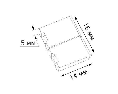 Купить Соединитель для лент Gauss 209204000| VIVID-LIGHT.RU