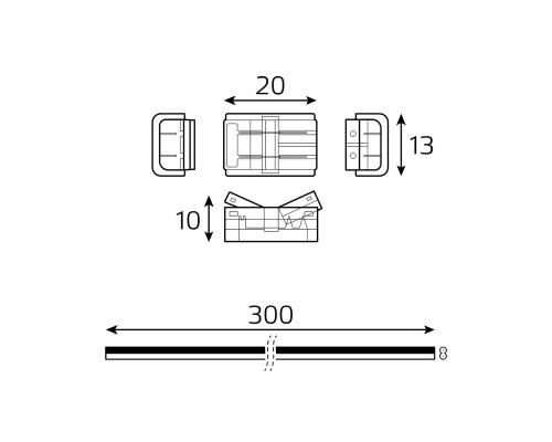 Сделать заказ Соединитель для лент Gauss BT401| VIVID-LIGHT.RU
