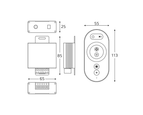 Купить Контроллер Gauss BT622| VIVID-LIGHT.RU