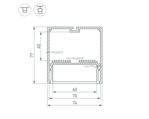 Купить Профиль Arlight 029939| VIVID-LIGHT.RU