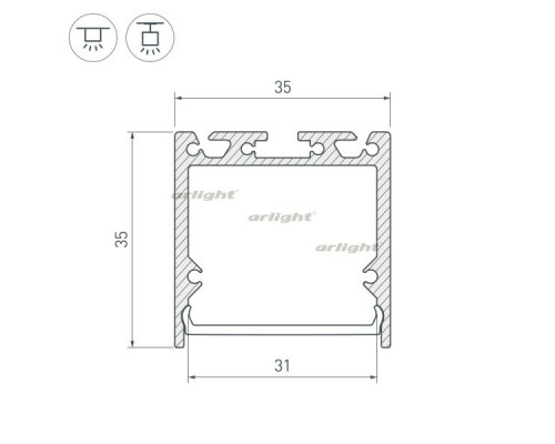 Купить Профиль Arlight 036196| VIVID-LIGHT.RU